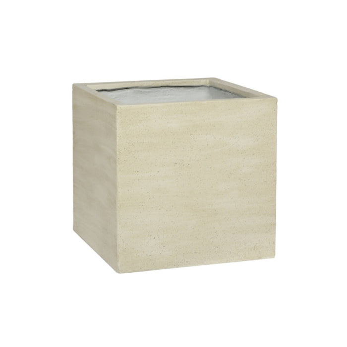 Block Beige Washed - M - D40xH40 - Pottery Pots | Betonlook Plantenbak