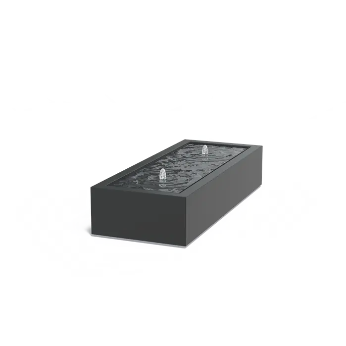 Watertafel Aluminium 200 x 80 x 40 cm - Fontein