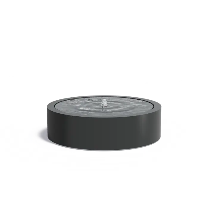 Watertafel Aluminium Rond 145 x 40 cm - Fontein