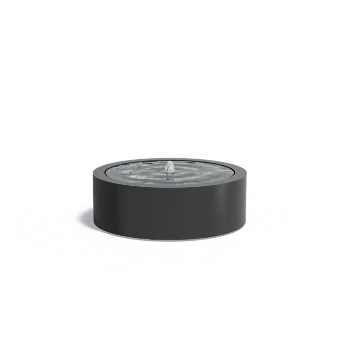 Watertafel Aluminium Rond 120 x 40 cm - Fontein