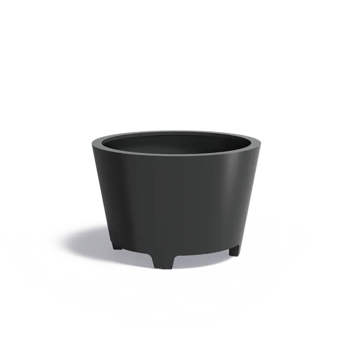 Aluminium Plantenbak op Poten 120 x 80 cm - Rond