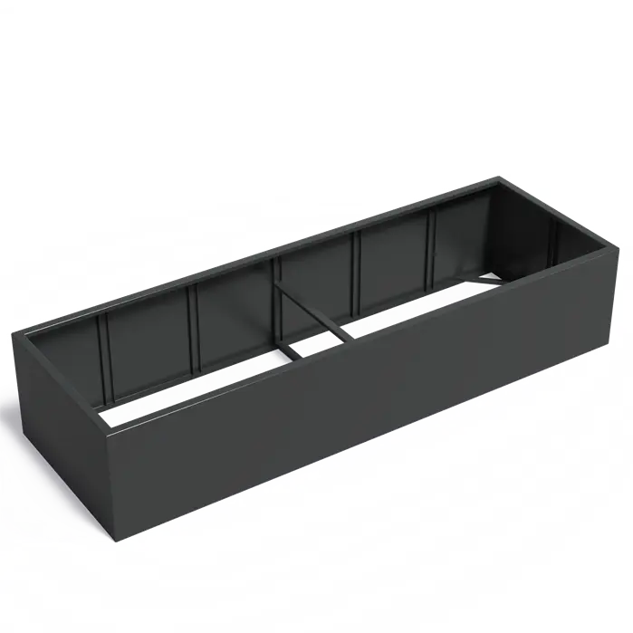 Aluminium Plantenbak 300 x 100 x 60 cm - Zonder Bodem