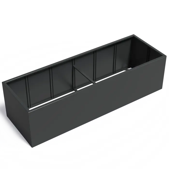 Aluminium Plantenbak 300 x 100 x 80 cm - Zonder Bodem