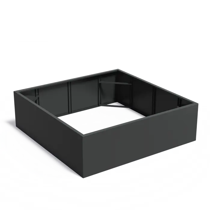 Aluminium Plantenbak 200 x 200 x 60 cm - Zonder Bodem