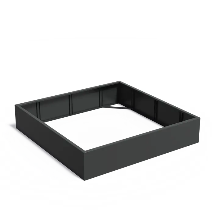 Aluminium Plantenbak 200 x 200 x 40 cm - Zonder Bodem