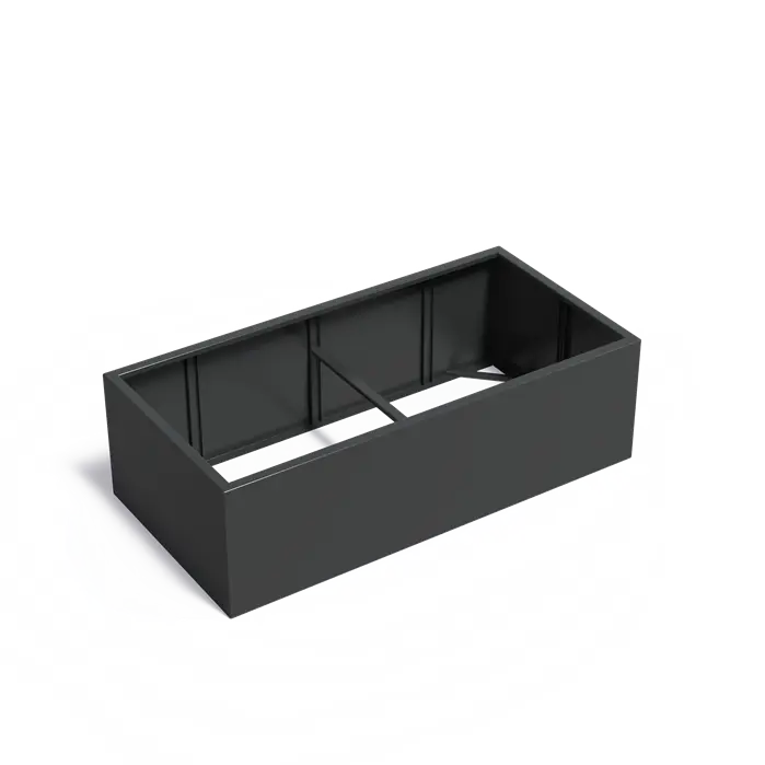 Aluminium Plantenbak 200 x 100 x 60 cm - Zonder Bodem