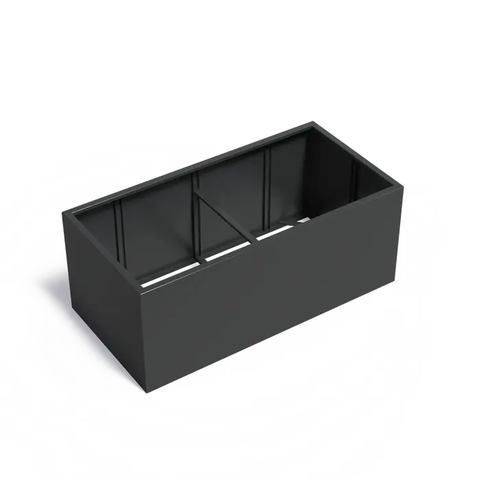Aluminium Plantenbak 200 x 100 x 80 cm - Zonder Bodem
