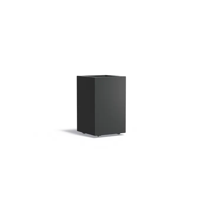 Aluminium Plantenbak Op Wielen 50 x 50 x 80 cm