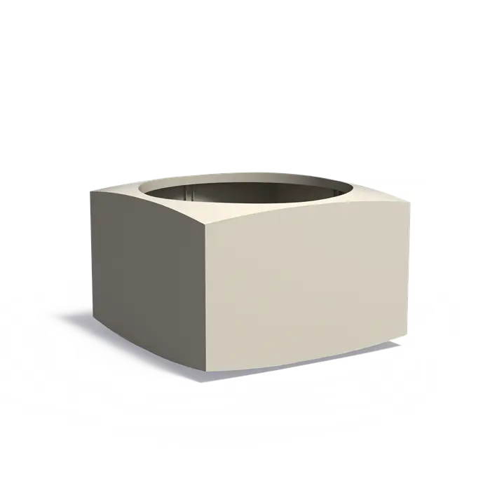 Aluminium Plantenbak Vierkant 120 x 120 x 80 cm
