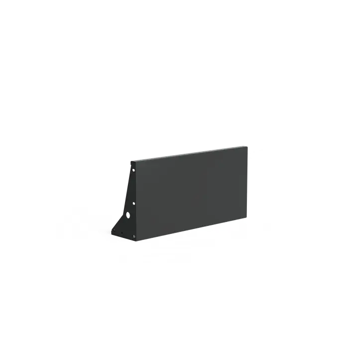 Keerwand Aluminium 1000 x 250 x 500 mm