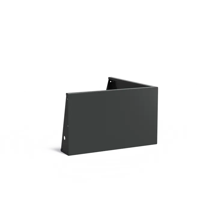 Keerwand Aluminium Buitenhoek 1000 x 1000 x 600 mm