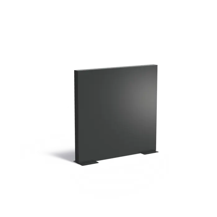 Tuinmuur | Aluminium Tuinwand 150 x 15 x 194 cm