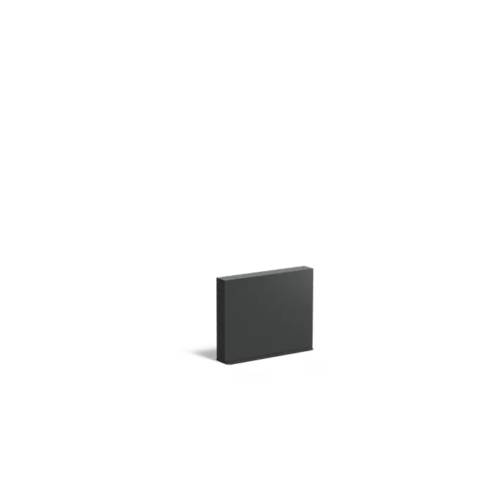 Tuinmuur | Aluminium Tuinwand 100 x 15 x 80 cm