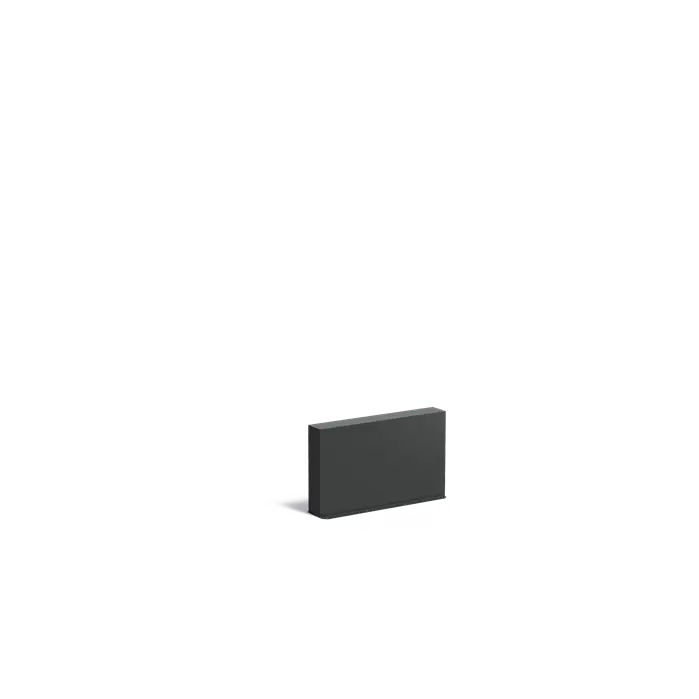 Tuinmuur | Aluminium Tuinwand 100 x 15 x 60 cm