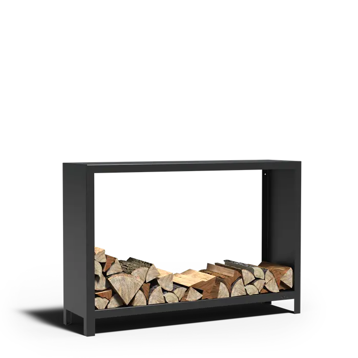 Houtopslag Staal 150 x 40 x 100 cm - Haardhout Opslag