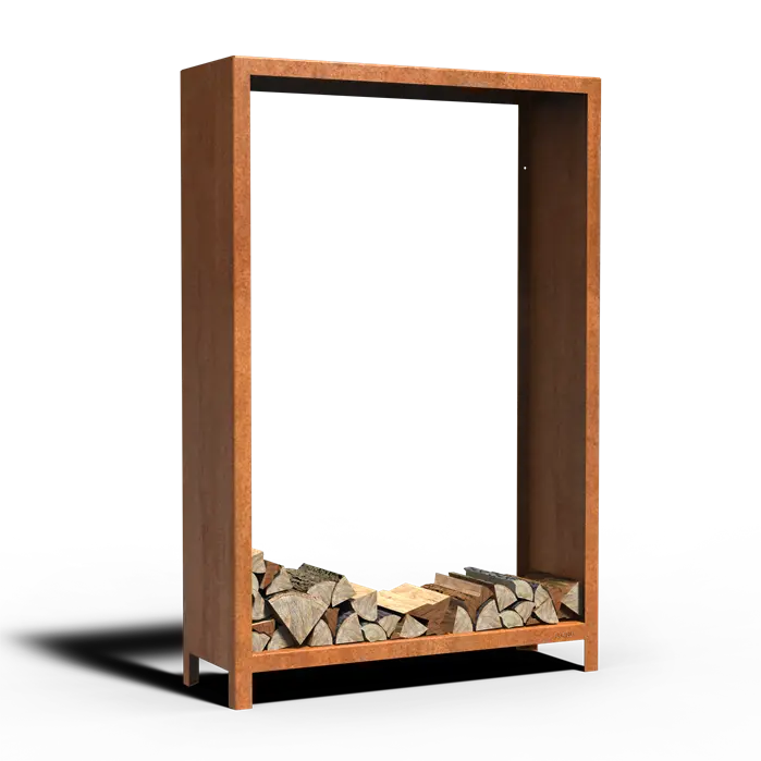Cortenstaal Houtopslag 120 x 400 x 180 cm