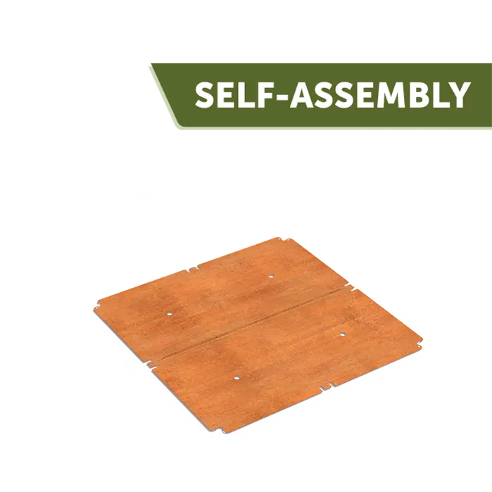 Cortenstaal Plantenbak Bodem 1200 x 1200 x 2 mm - Bodemplaat