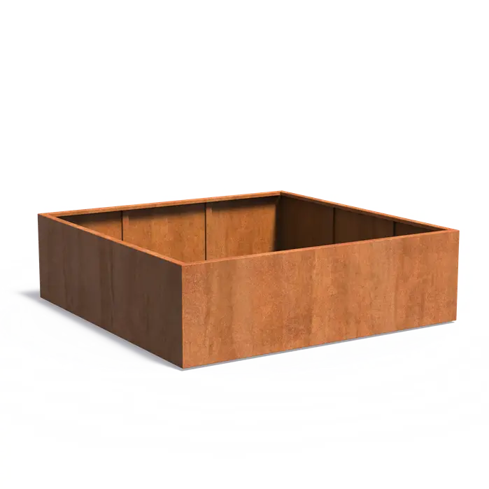 Cortenstaal Plantenbak 200 x 200 x 60 cm