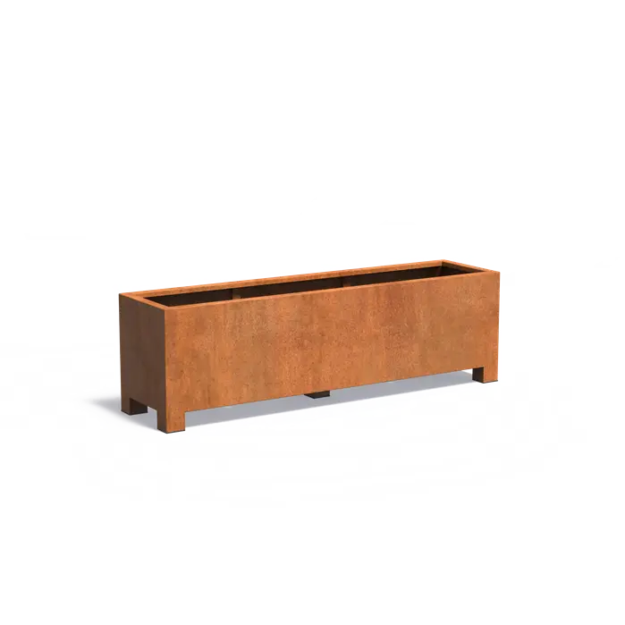 Cortenstaal Plantenbak Op Poten 200 x 50 x 60 cm