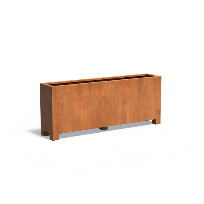 Cortenstaal Plantenbak Op Poten 200 x 40 x 80 cm