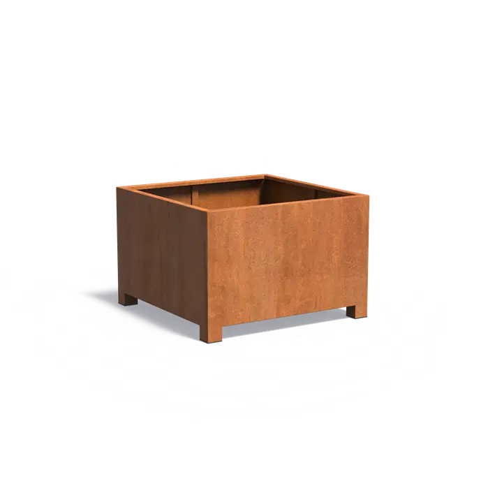 Cortenstaal Plantenbak Op Poten 120 x 120 x 80 cm