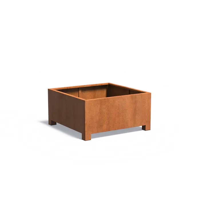 Cortenstaal Plantenbak Op Poten 120 x 120 x 60 cm