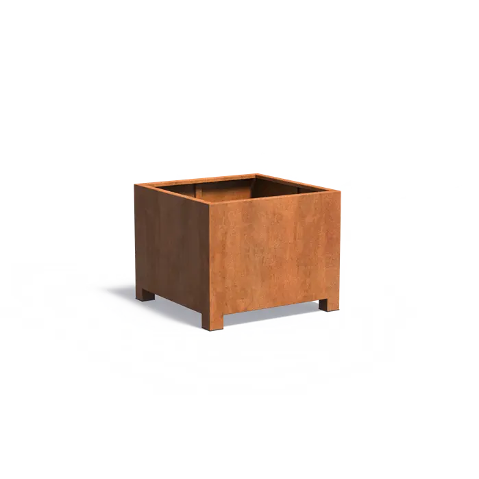 Cortenstaal Plantenbak Op Poten 100 x 100 x 80 cm