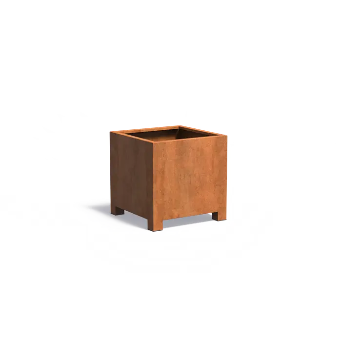 Cortenstaal Plantenbak Op Poten 80 x 80 x 80 cm