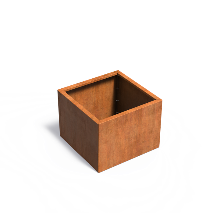 Cortenstaal Plantenbak 80x80x60 cm - Zonder Bodem