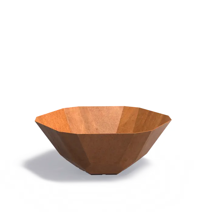 Cortenstaal Plantenbak Facet 120 x 50 cm