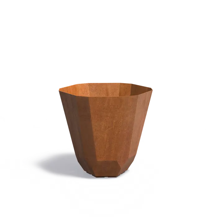 Cortenstaal Plantenbak Facet 80 x 80 cm