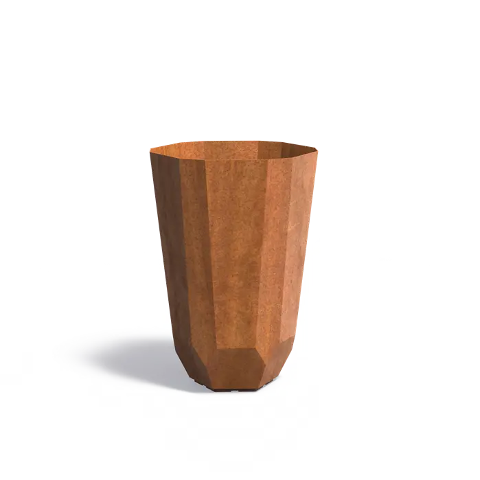 Cortenstaal Plantenbak Facet 65 x 100 cm