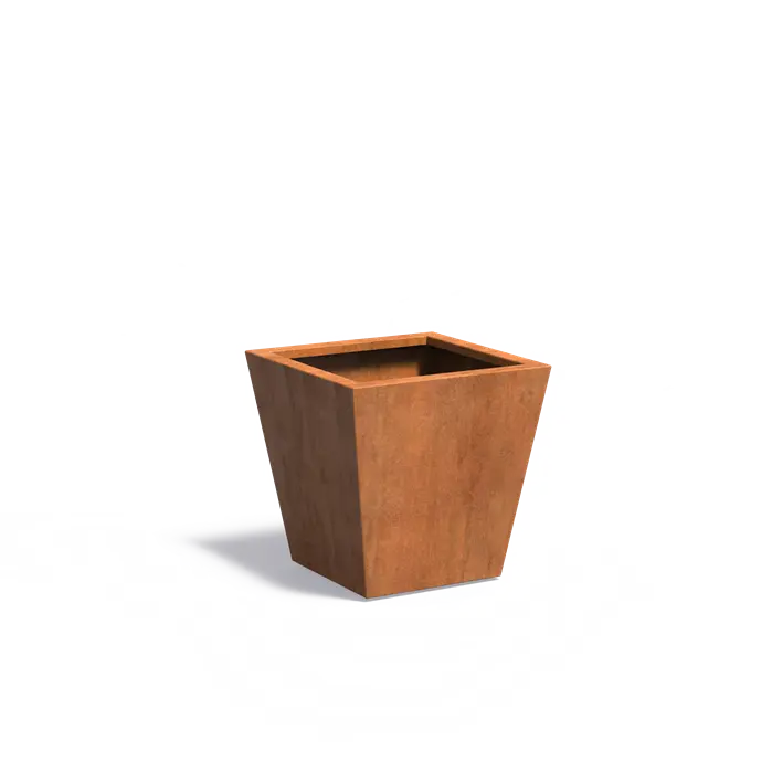 Cortenstaal Plantenbak Taps 60 x 60 x 60 cm
