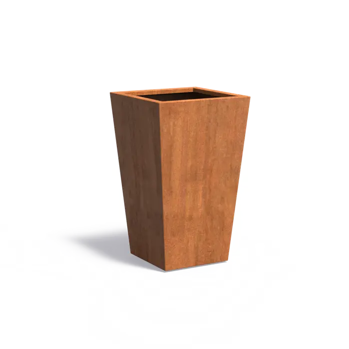Cortenstaal Plantenbak Taps 60 x 60 x 100 cm