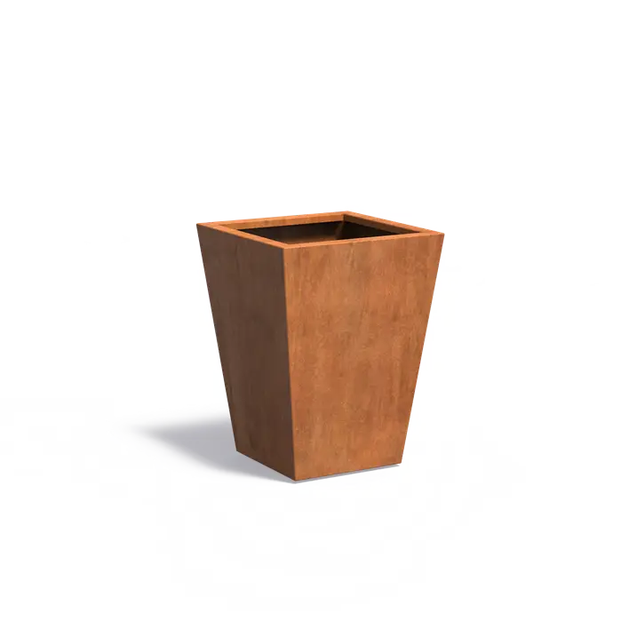 Cortenstaal Plantenbak Taps 60 x 60 x 80 cm