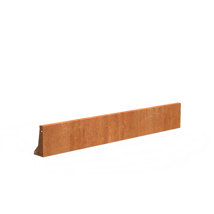 Cortenstaal Keerwand 150 x 15 x 30 cm | Border