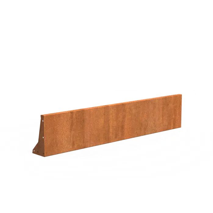 Cortenstaal Keerwand 200 x 20 x 40 cm | Border