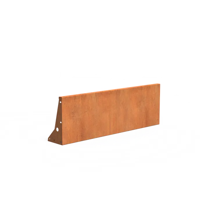 Cortenstaal Keerwand 150 x 25 x 50 cm | Border