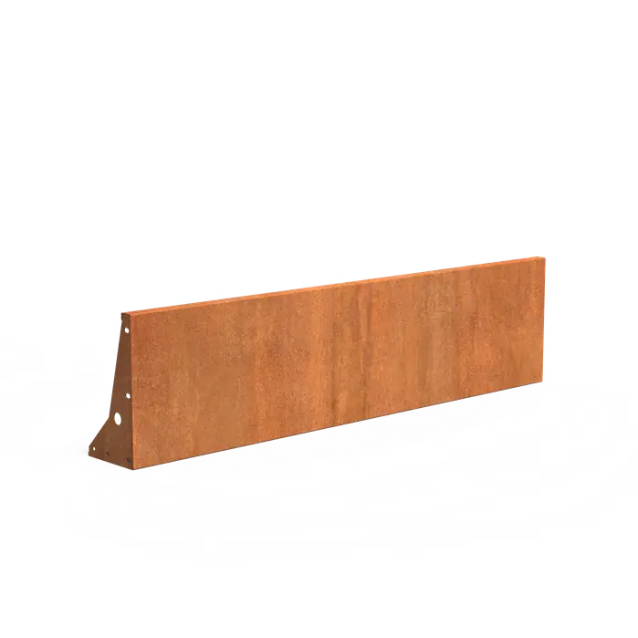 Cortenstaal Keerwand 200 x 25 x 50 cm | Border