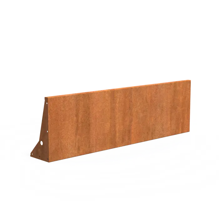 Cortenstaal Keerwand 200 x 30 x 60 cm | Border
