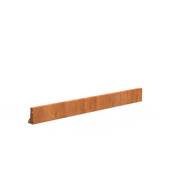 Cortenstaal Keerwand 200 x 10 x 20 cm | Border