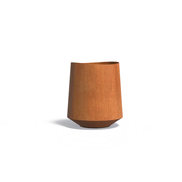 Cortenstaal Plantenbak Rond 70 x 80 cm - Met Bodem