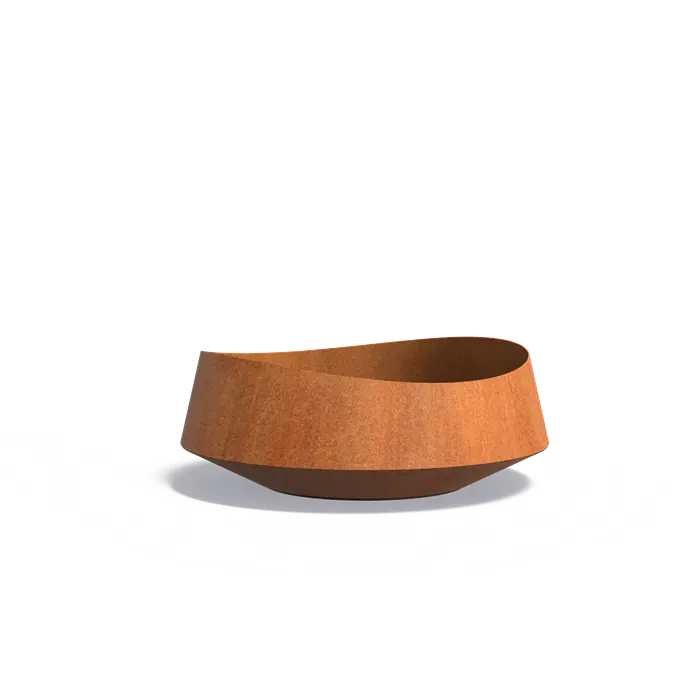 Cortenstaal Plantenbak Rond 120 x 45 cm - Met Bodem