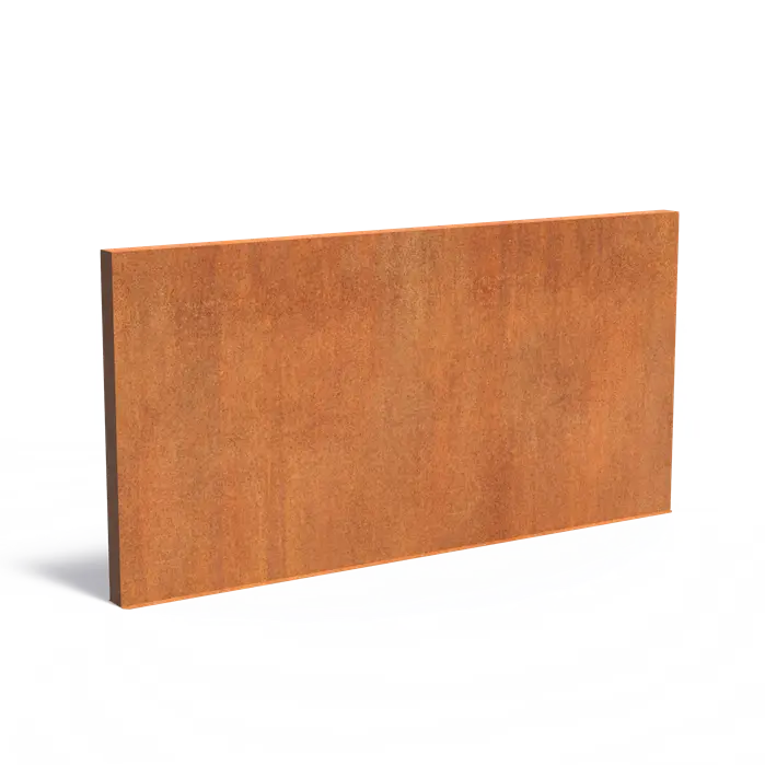 Cortenstaal Wand - Muur 400 x 15 x 200 cm