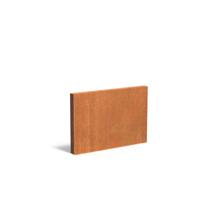 Cortenstaal Wand - Muur 200 x 15 x 135 cm