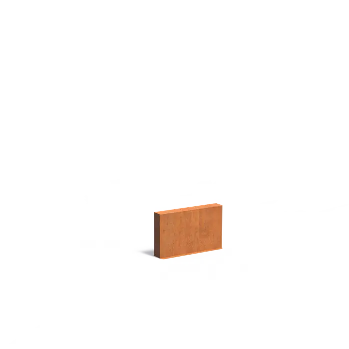 Cortenstaal Wand - Muur 100 x 15 x 60 cm