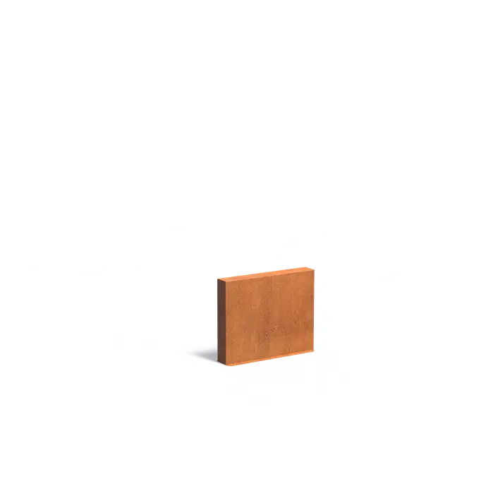 Cortenstaal Wand - Muur 100 x 15 x 80 cm