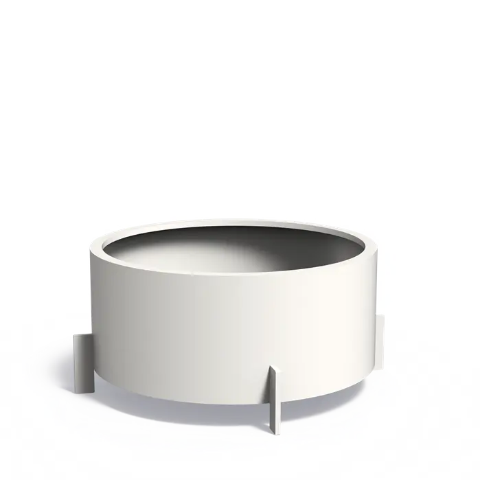 Aluminium Plantenbak Rond op Poten 120 x 60 cm