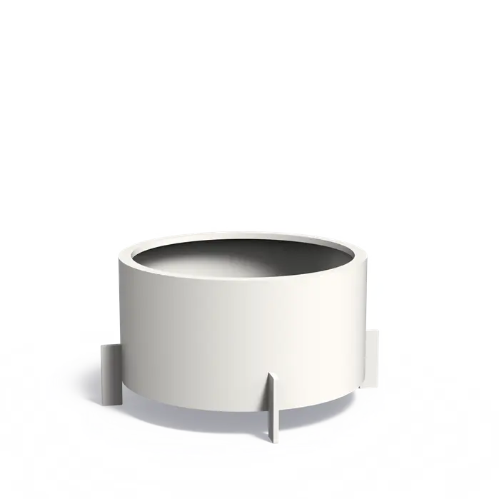 Aluminium Plantenbak Rond op Poten 100 x 60 cm