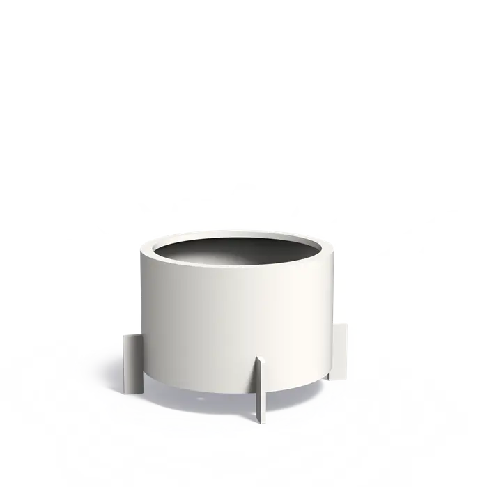 Aluminium Plantenbak Rond op Poten 80 x 60 cm